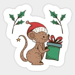 Cute Cartoon Mouse Sticker